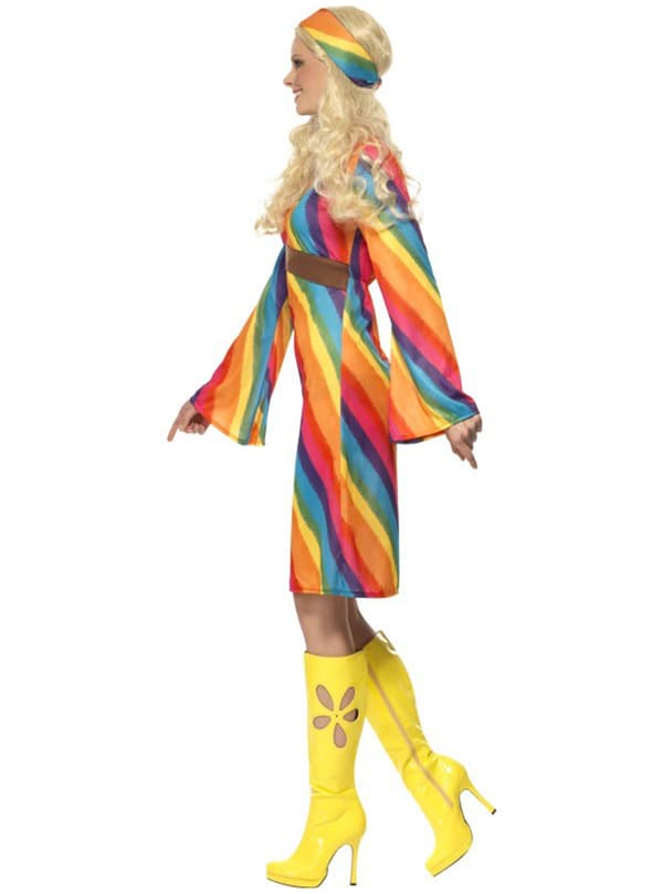 Hippie Regnbåge Maskeraddräkt Vuxen