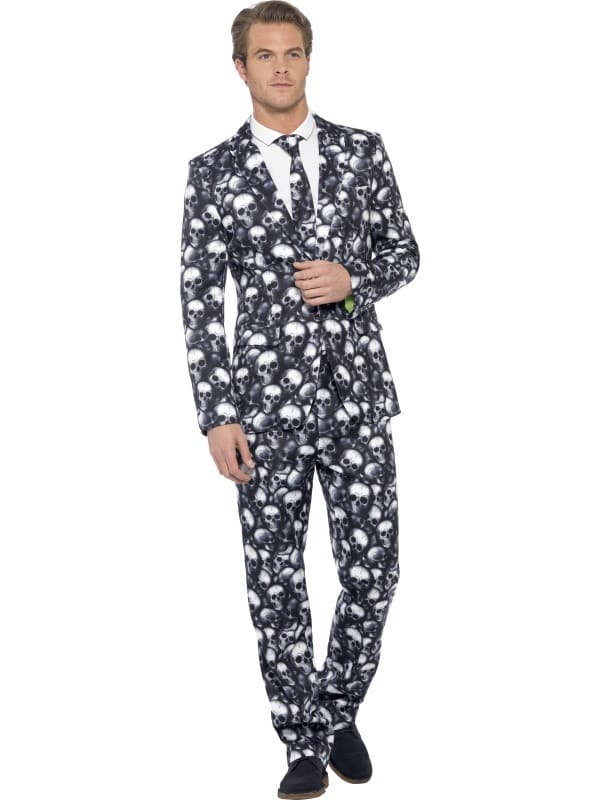 Elegant skeletkostume til mænd