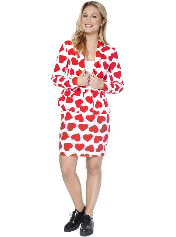 Maskeraddräkt Queen of Hearts Opposuit dam