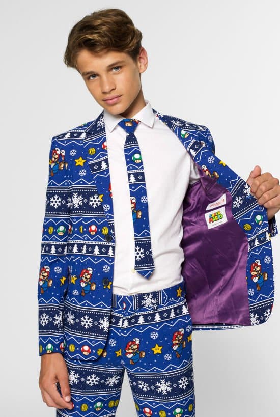 Opposuits Super Mario Bros Jule Jakkesæt til teenagere