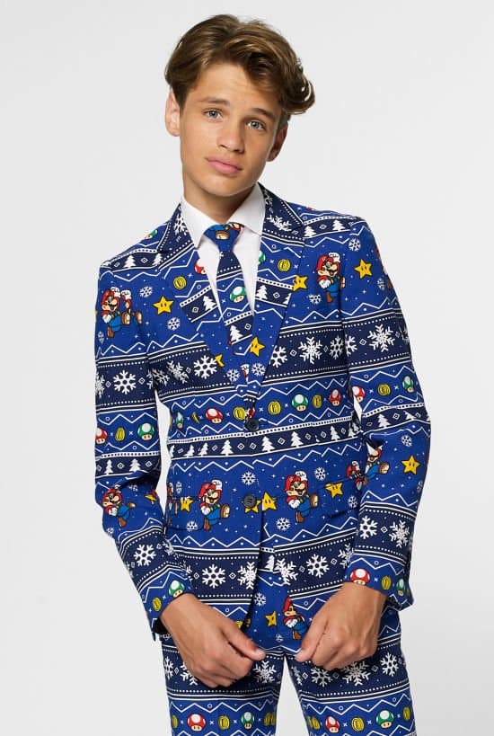 Opposuits Super Mario Bros Jule Jakkesæt til teenagere