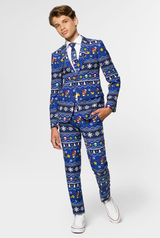 Opposuits Super Mario Bros Jule Jakkesæt til teenagere