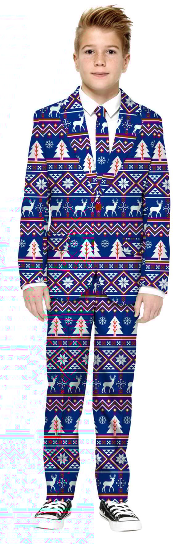 Opposuits Jule Jakkesæt til drenge i blåt
