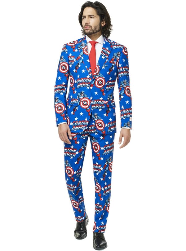 Kostym Captain America Opposuit vuxen