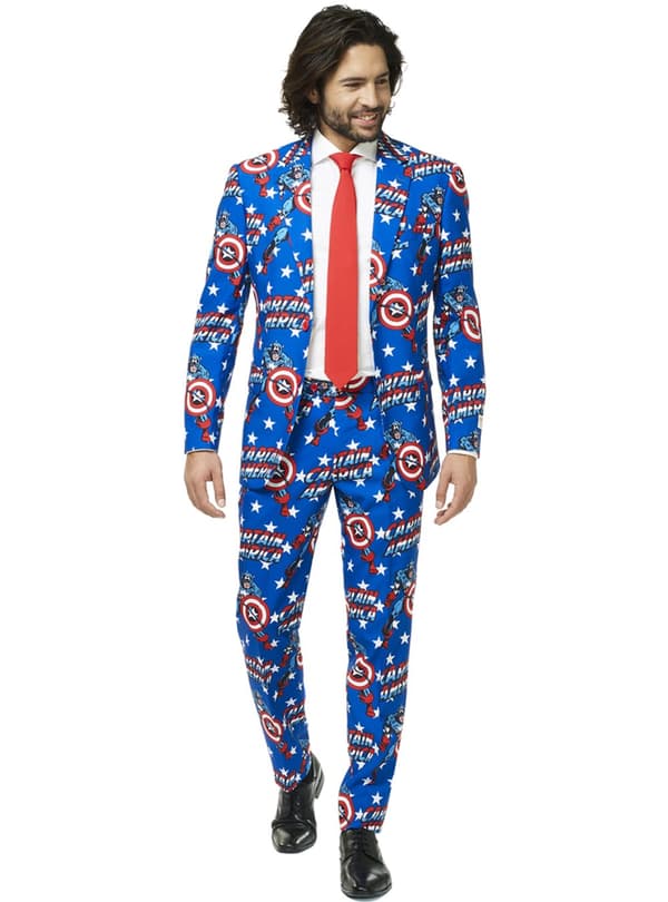 Kostym Captain America Opposuit vuxen