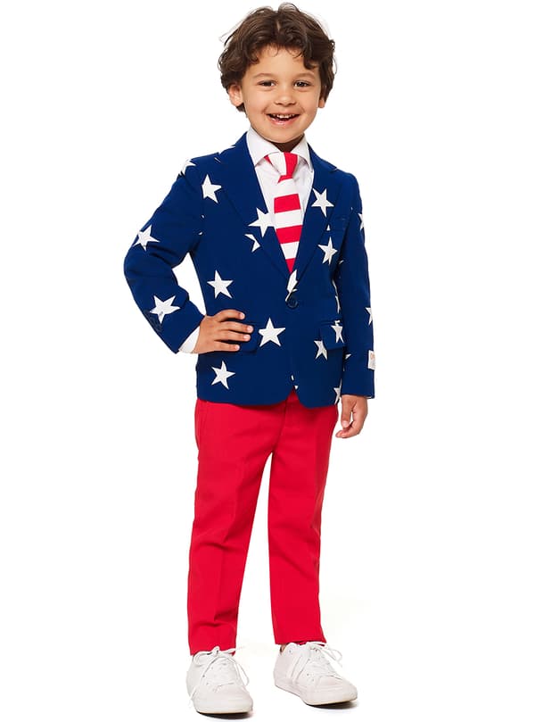 Stars & Stripes Opposuits sæt til drenge