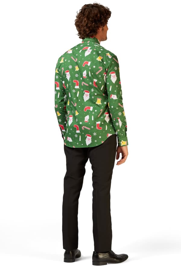 Opposuits Julemanden skjorte til mænd