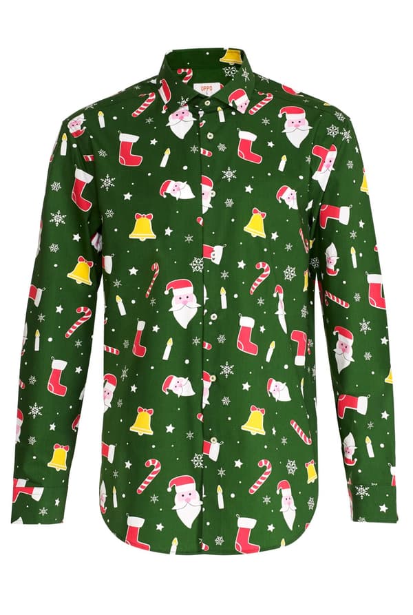 Opposuits Julemanden skjorte til mænd