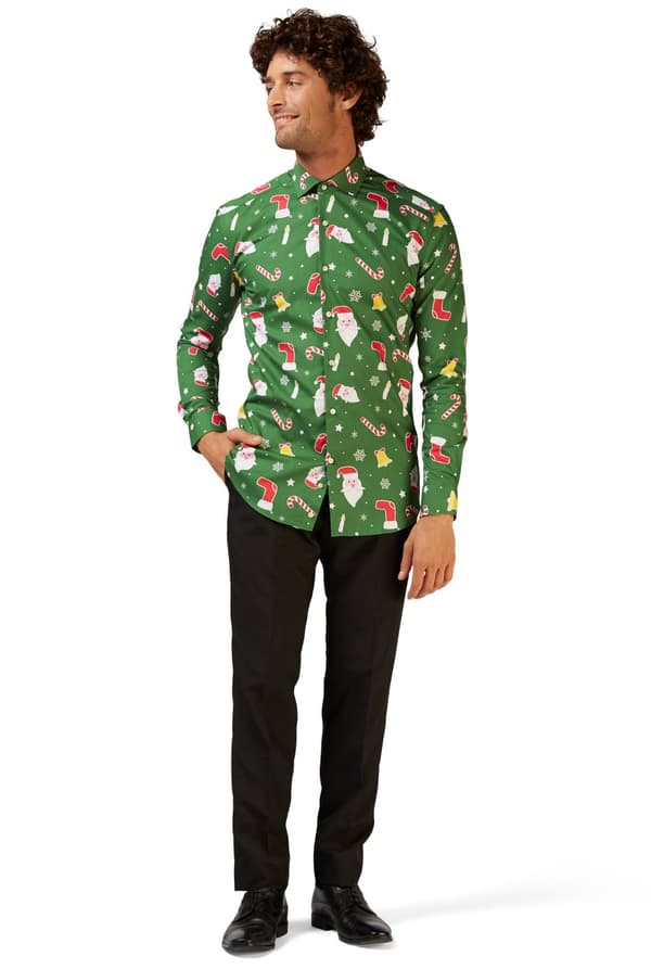 Opposuits Julemanden skjorte til mænd