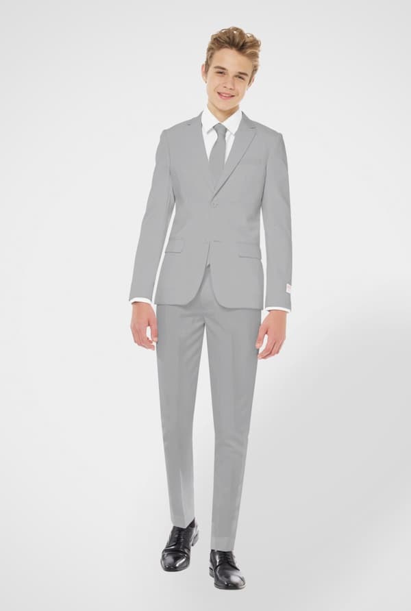 Opposuits Groovy Grey Kostym för ungdom