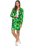 Miniatyrbild 3 av 4: Kostym St Patrick's Day Clovers Suitmeister dam