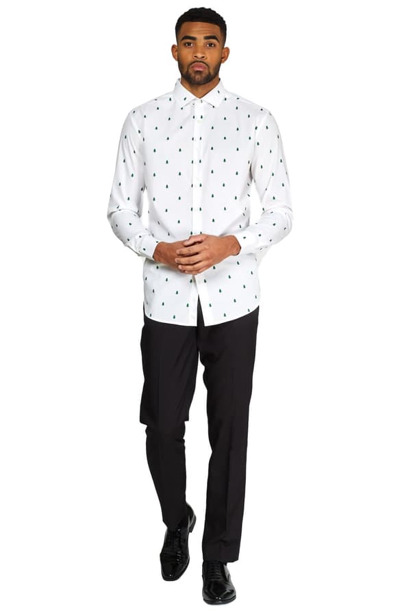 Opposuits juletræer skjorte til mænd