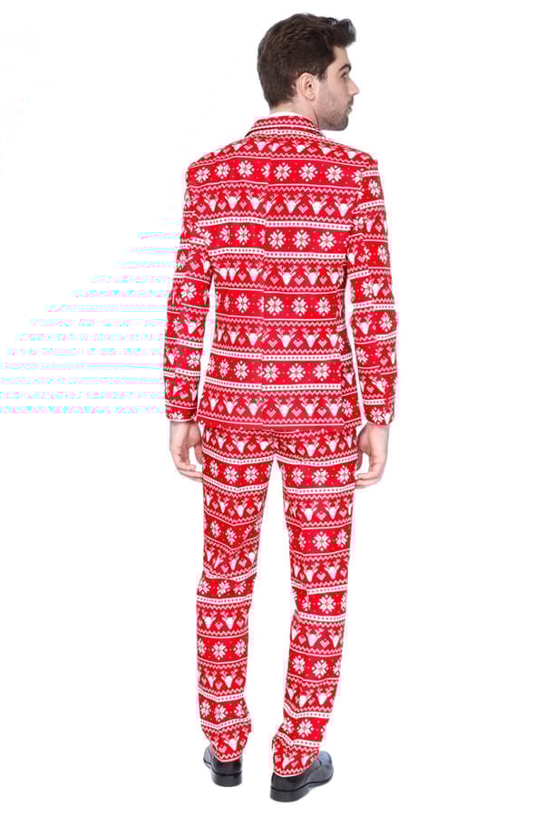 Dräkt Christmas Red Nordic Suitmeister vuxen