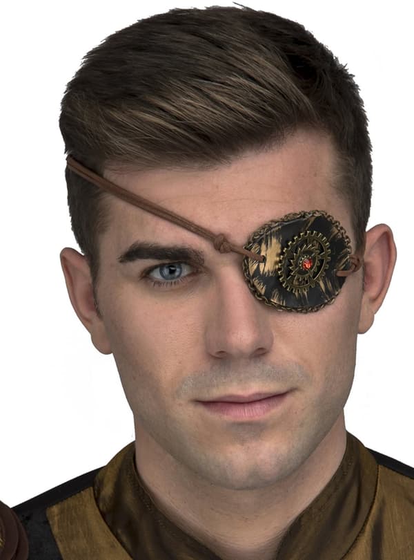 Kultainen Steampunk naamio aikuisille