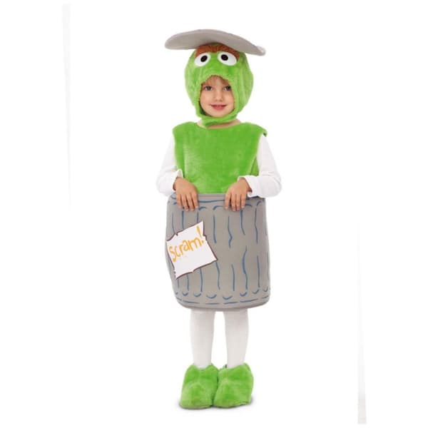 Sesam Oscar the Grouch maskeraddräkt för barn