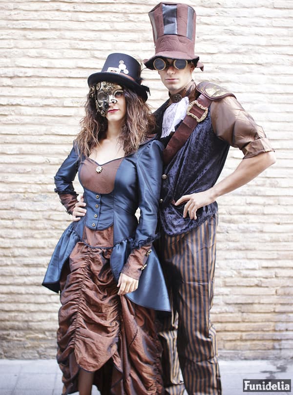 Steampunk venetianer kostume til mænd