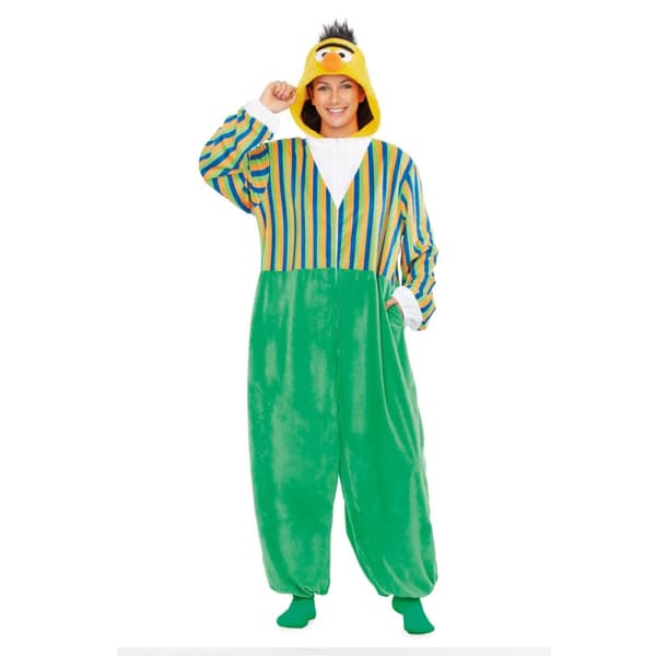 Bert fra Sesame Street Onesie kostume til voksne