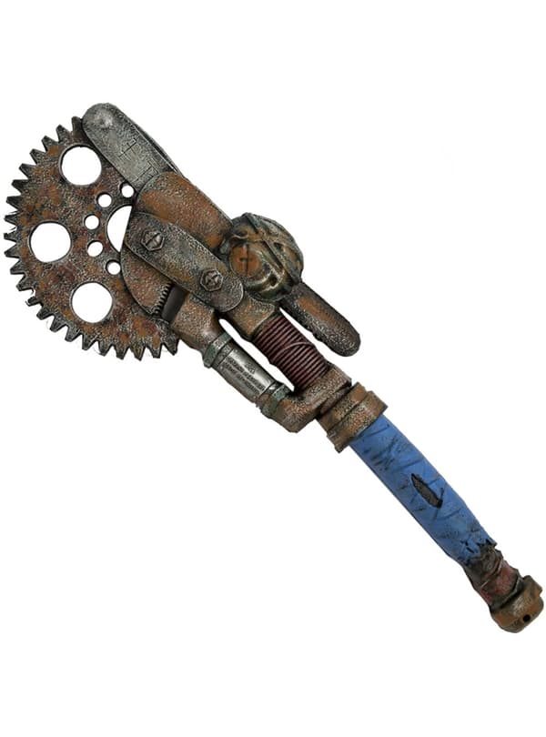 Steampunk motorsag med mutre