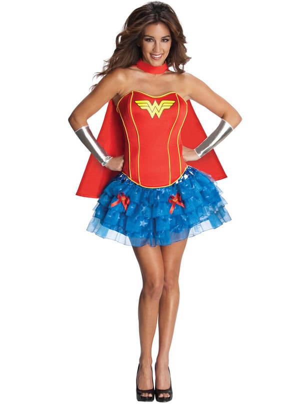 Wonder Woman Korsett Kostyme