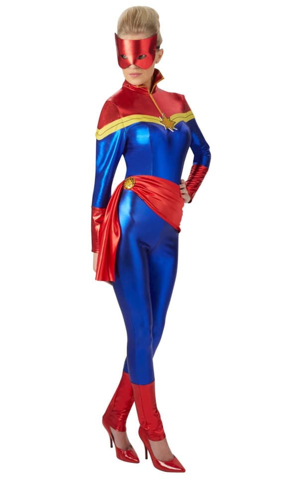 Maskeraddräkt Captain Marvel dam - Marvel