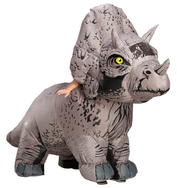 Oppustelig Triceratops Dinosaur Kostume til Voksne - Jurassic World