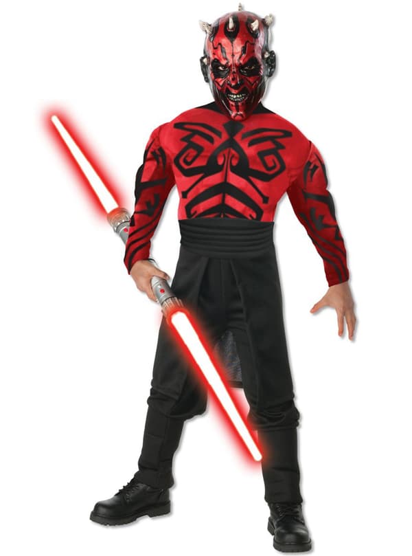 Darth Maul Muskulös Deluxe Maskeraddräkt Barn