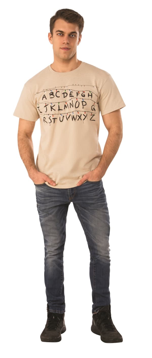 Væg alfabet t-shirt - Stranger Things