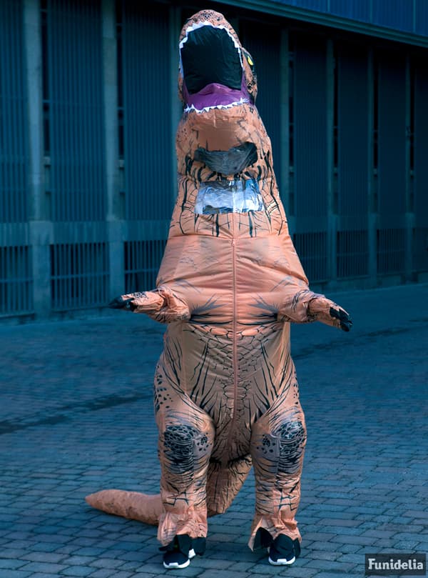 Oppustelig T-Rex Dinosaur Kostume til Voksne - Jurassic World