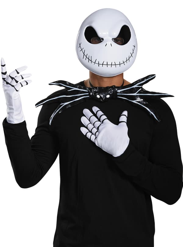 Jack Skellington The Nightmare Before Christmas Maske Akkompagnement Sett Voksen