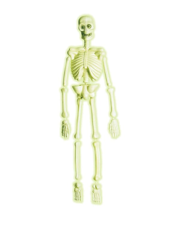 3D pimeässä hohtava laboratorioluuranko