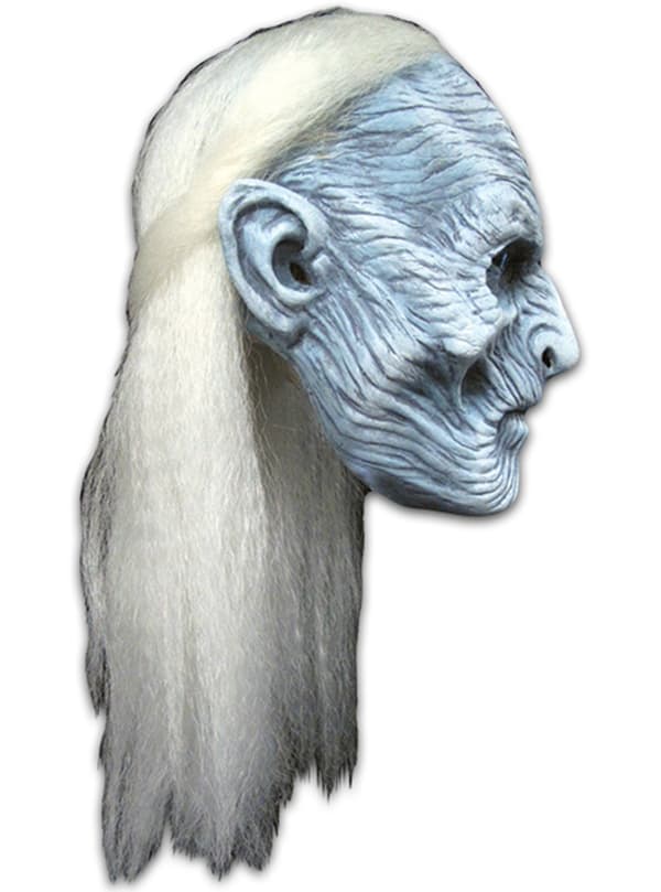 Mask White walker med hår Game of Thrones för vuxen