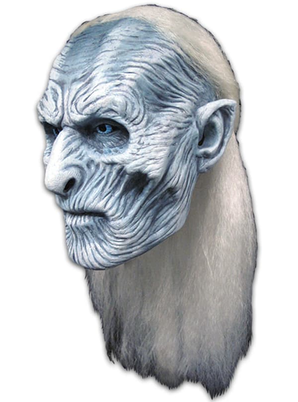 Mask White walker med hår Game of Thrones för vuxen