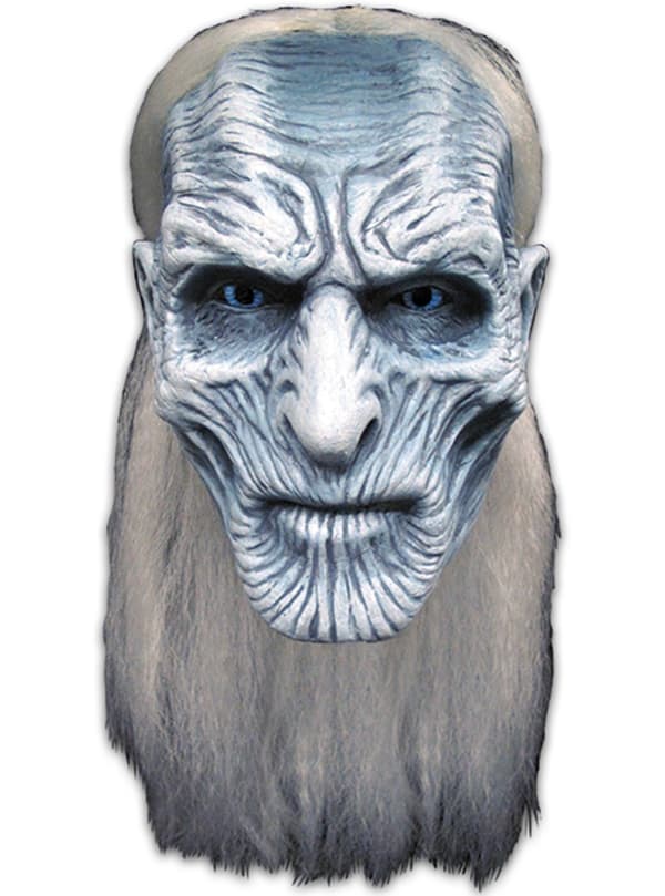 Mask White walker med hår Game of Thrones för vuxen