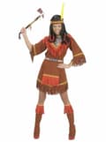 Miniatyrbild 2 av 2: Indiansk Chayenne kvinnodräkt