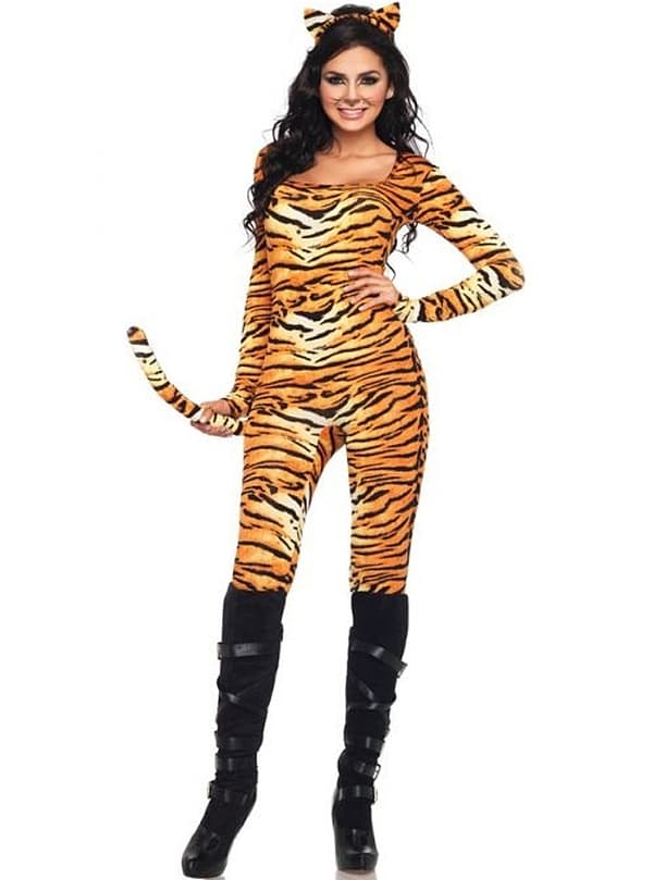 Vild tigerhona Maskeraddräkt Dam