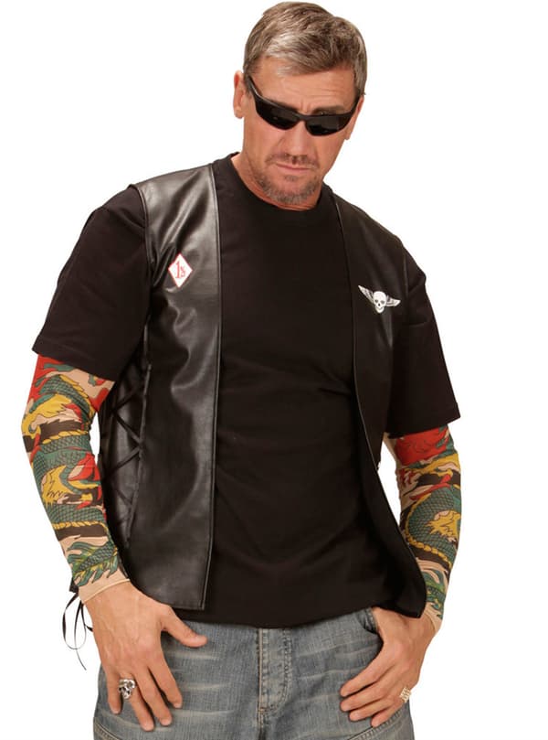 Tøff Biker Jakke Mann