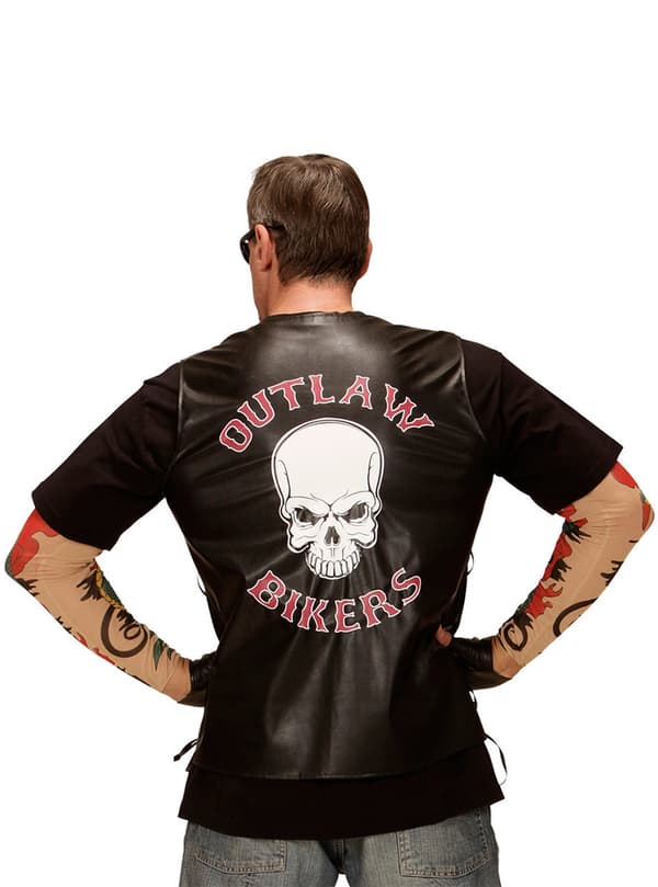 Tøff Biker Jakke Mann