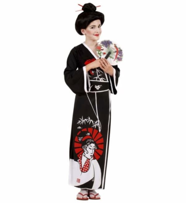 Geisha Maskeraddräkt för flicka