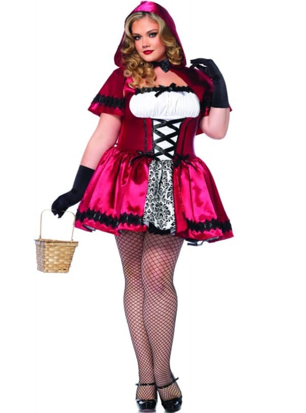 Gotisk hovedperson i eventyr plus size kostume til kvinder