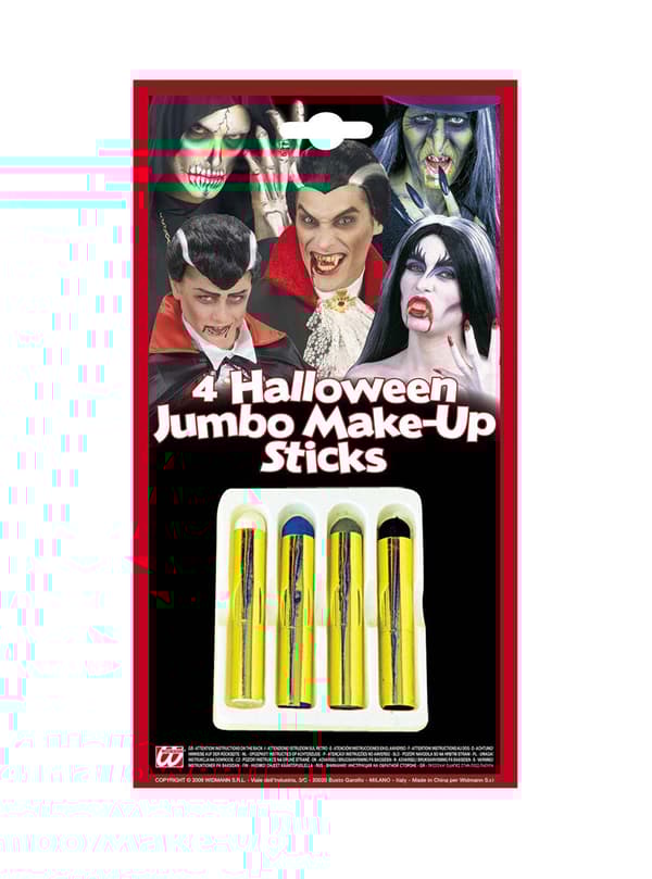 4 kpl halloween meikkipuikkoa