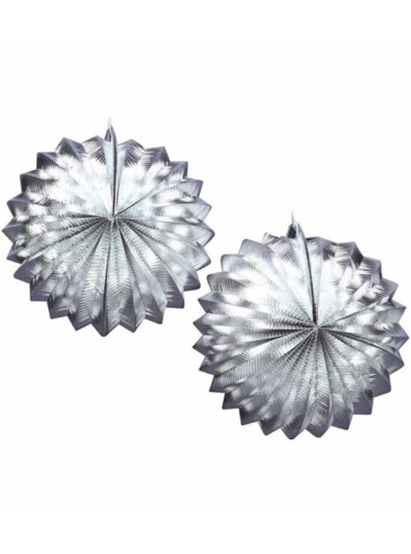 2 Dekorationslyktor i silver