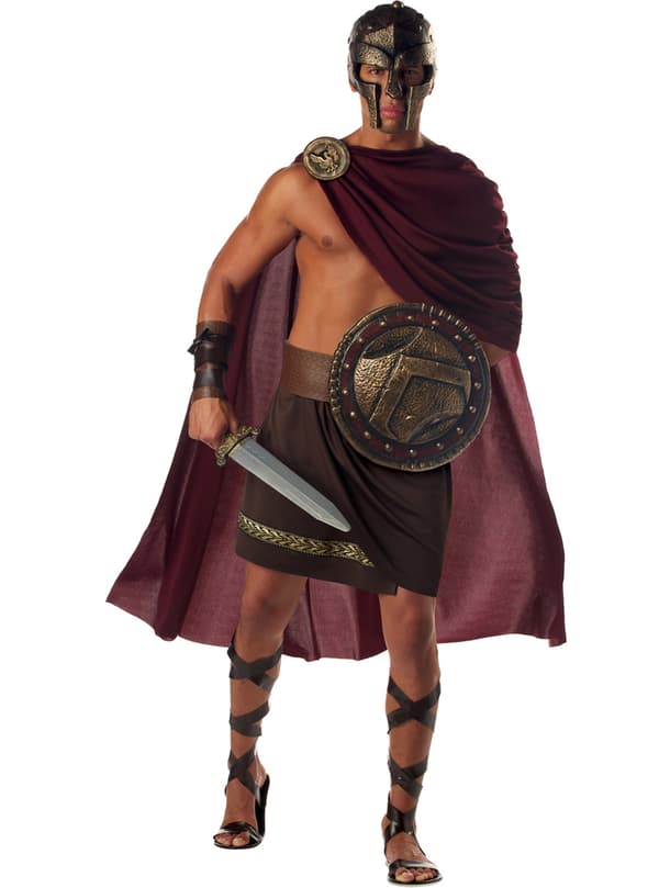 Spartansk krigerkostume til mænd