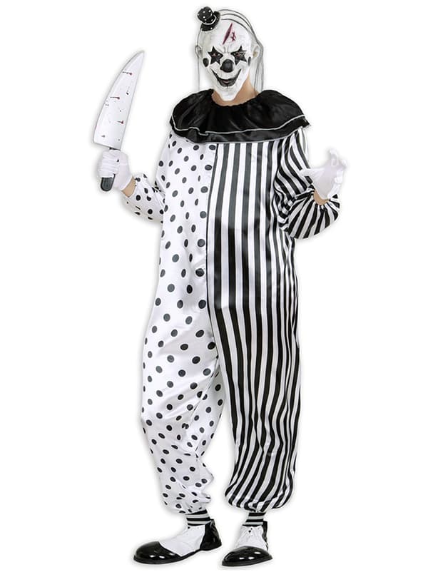 Mördar-harlekin clown Maskeraddräkt Vuxen