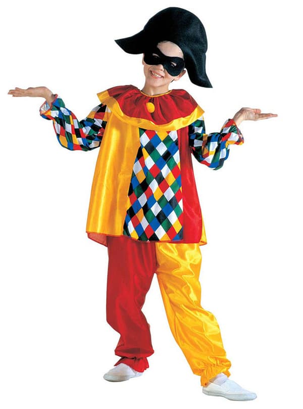Rolig harlekin Maskeraddräkt Barn
