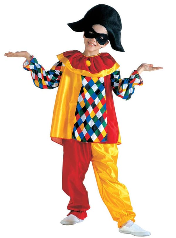 Rolig harlekin Maskeraddräkt Barn