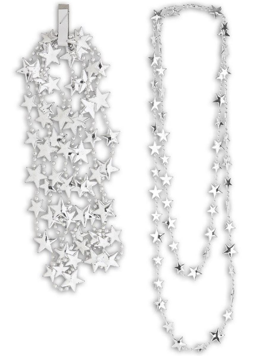 Halsband med silverfärgade stjärnor