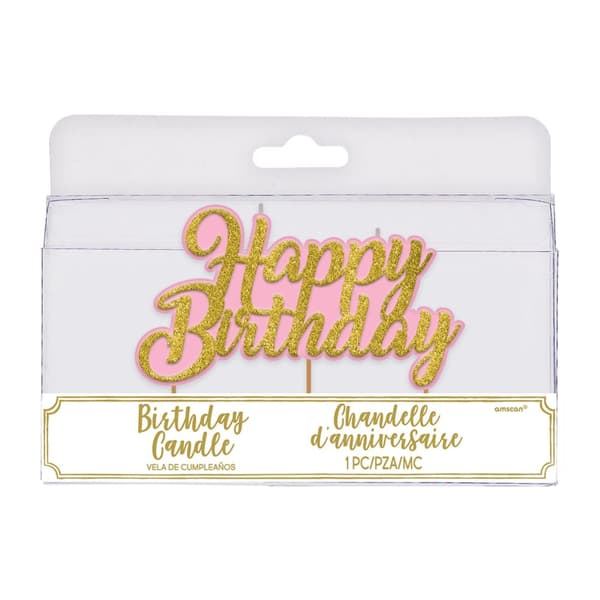 Happy Birthday kynttilä