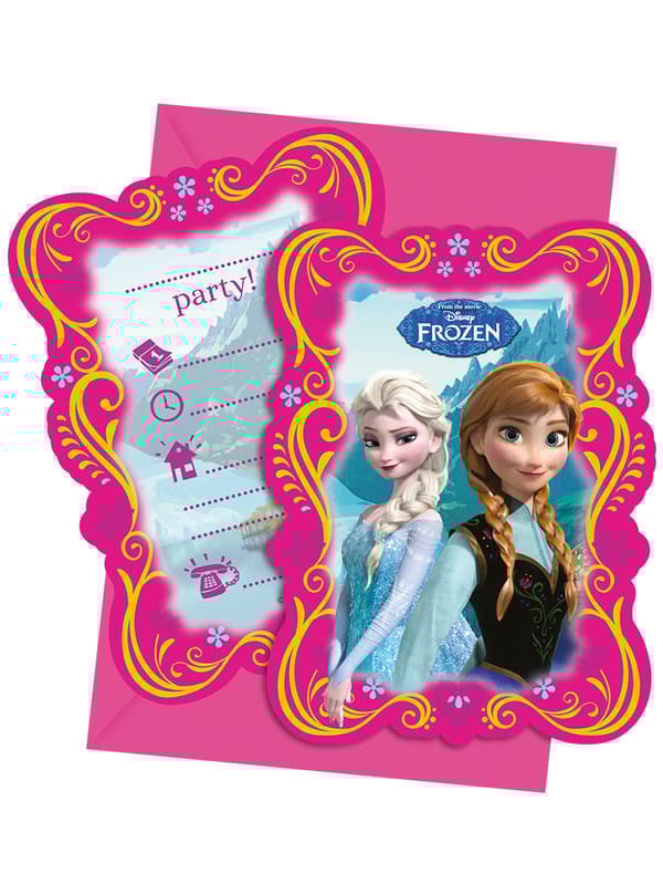 Inbjudningskort 6 pack Frozen Alpine