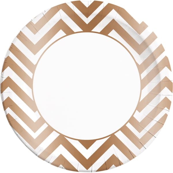 8 stora tallrikar Collection koppar (23 cm)