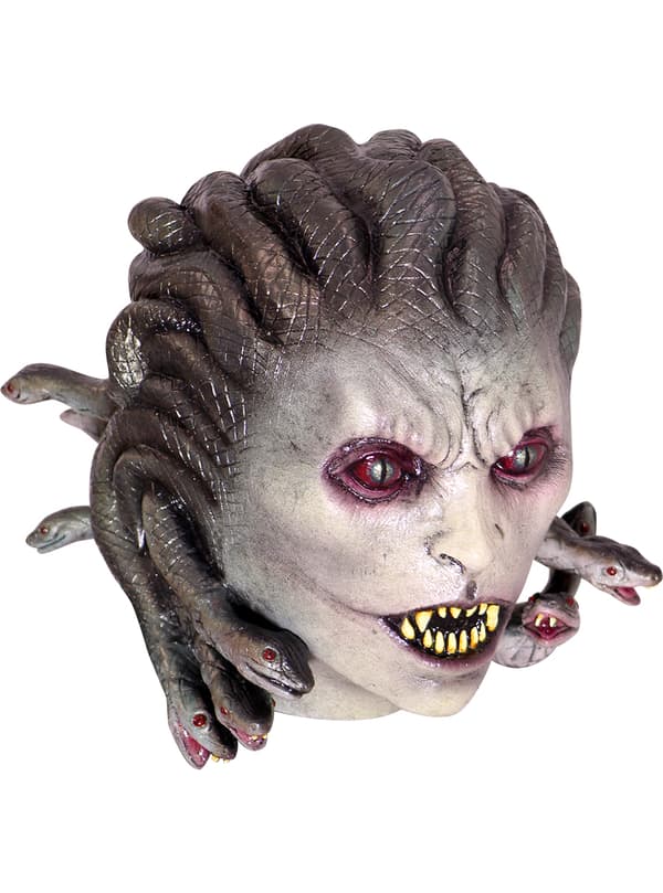 Mask medusa i latex för vuxen